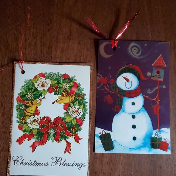 Lot of 50 Upcycled Christmas Gift Tags - Picture 8 of 14